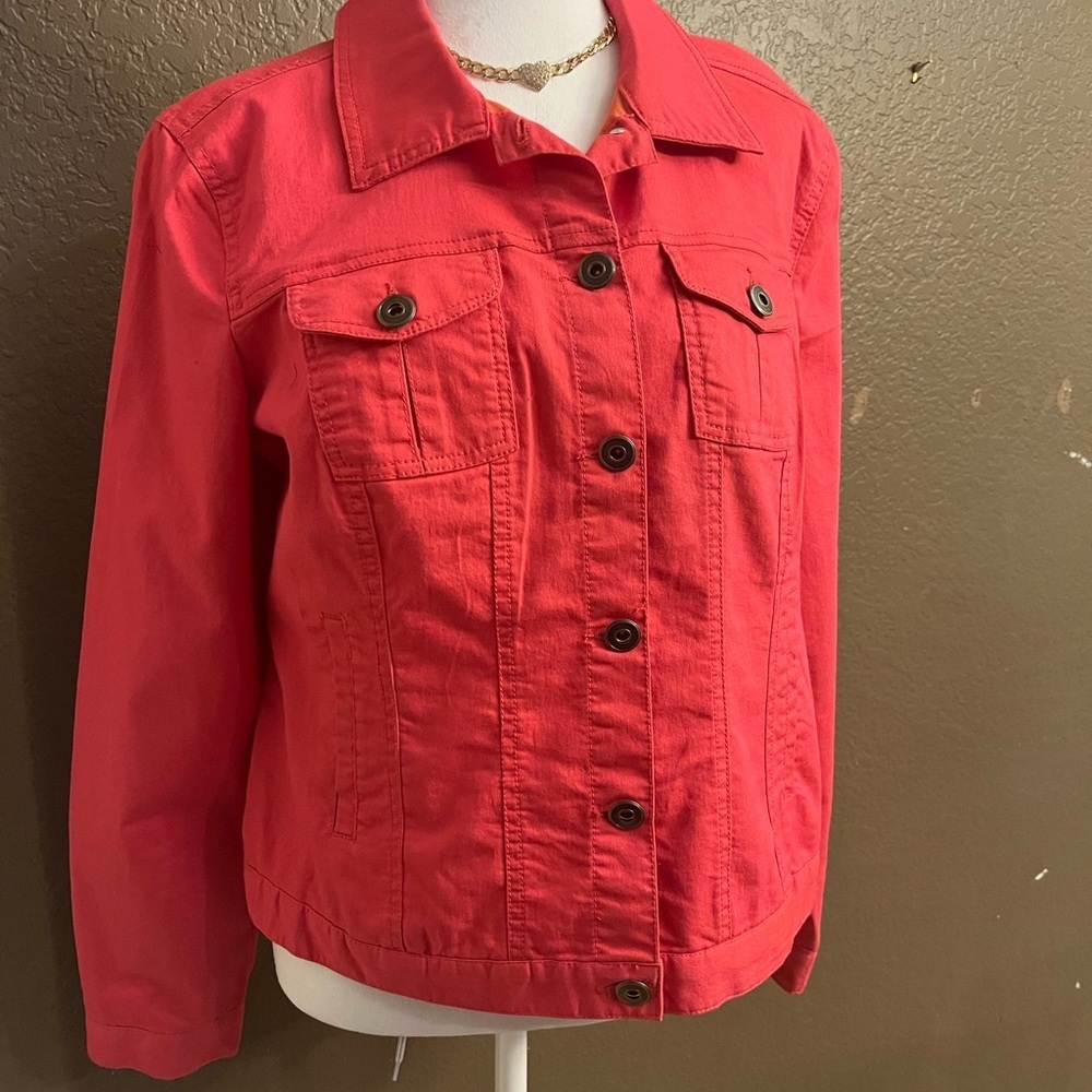 ROZ ALI ORANGE WOMEN -JACKET SIZE L - Picture 1 of 6